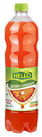 HELLO drink 1l PET - červený pomeranč